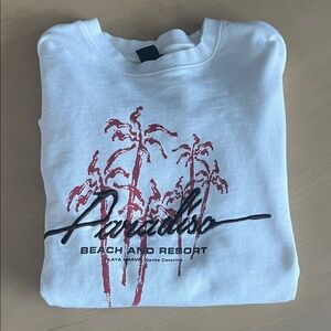 White Graphic oversized shirt 100% Cotton